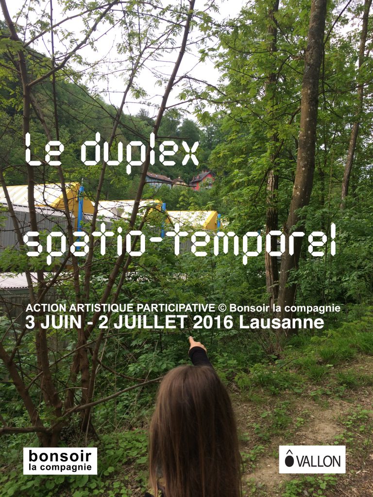 Le duplex spatio-temporel 2016, image Marie-Aude Guignard